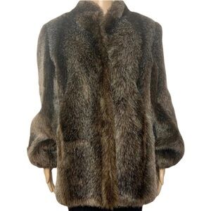Vintage 70’s Glamorous Hillmoor New York ILGWU Luxurious Faux Fur Coat